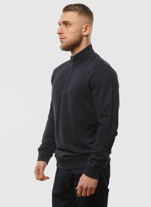 Superfine Quarter Zip Sweatshirt - Dark Navy