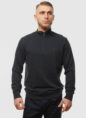 Superfine Quarter Zip Sweatshirt - Dark Navy