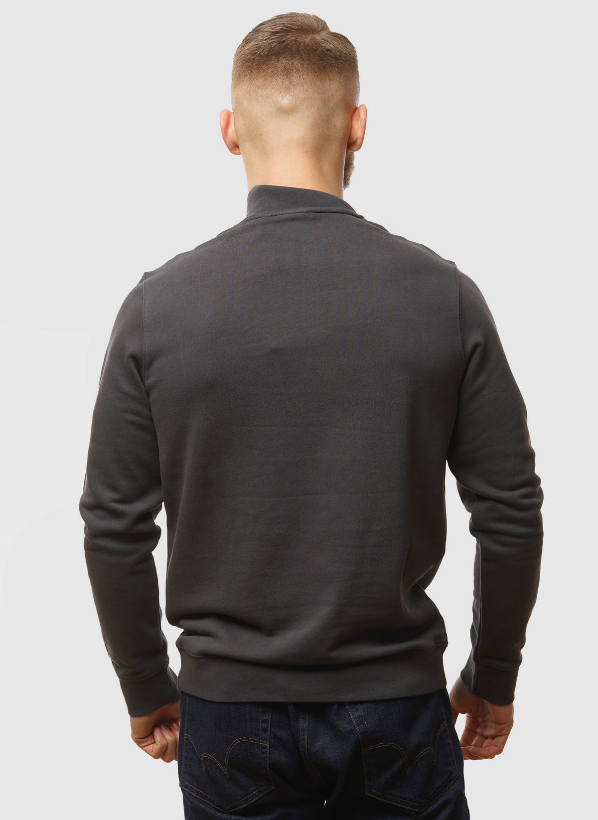 Superfine Quarter Zip Sweatshirt - Gunmetal