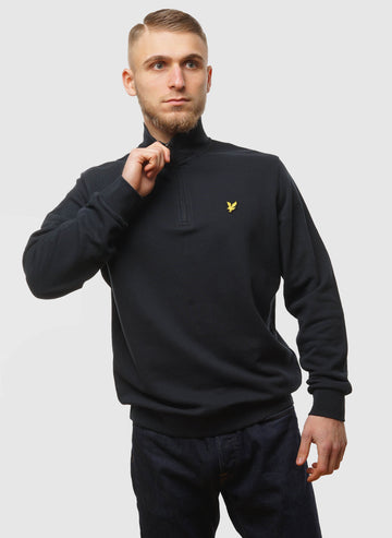 Loopback 1/4 Zip Sweatshirt - Dark Navy