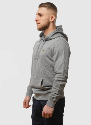 Pullover Hoodie - Mid Grey Marl