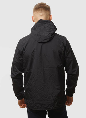 Zip Through Hooded Jacket - Jet Black