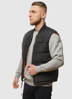 Puffer Light Weight Vest - Black