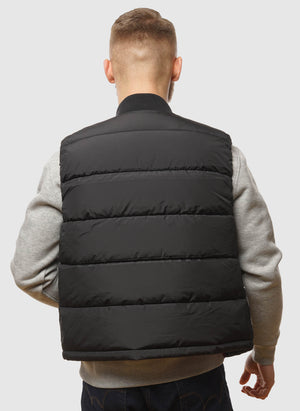 Puffer Light Weight Vest - Black