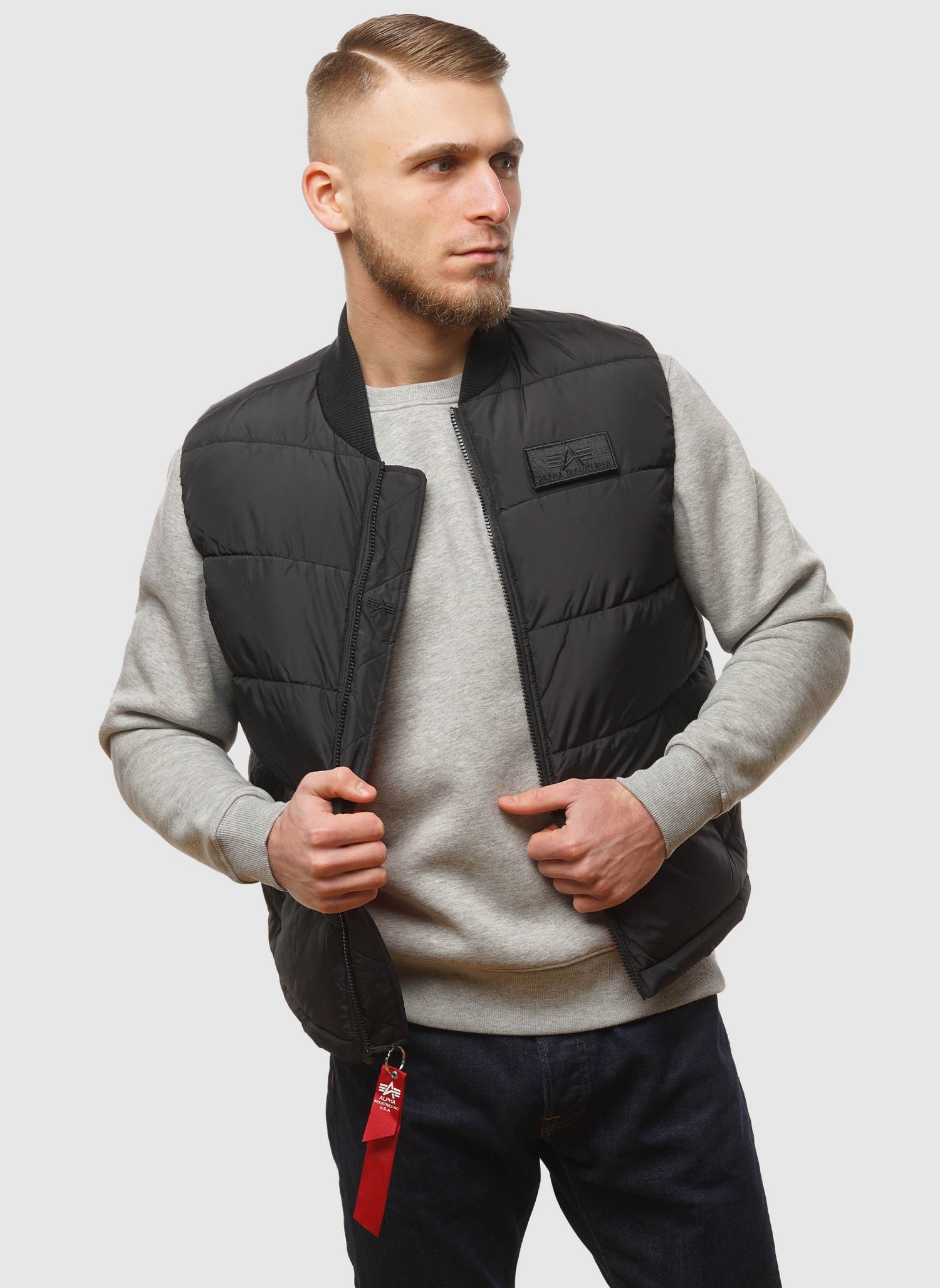 Puffer Light Weight Vest - Black