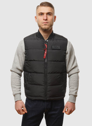 Puffer Light Weight Vest - Black