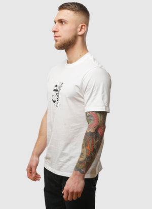 Vertical Logo Jersey T-Shirt - Gauze White