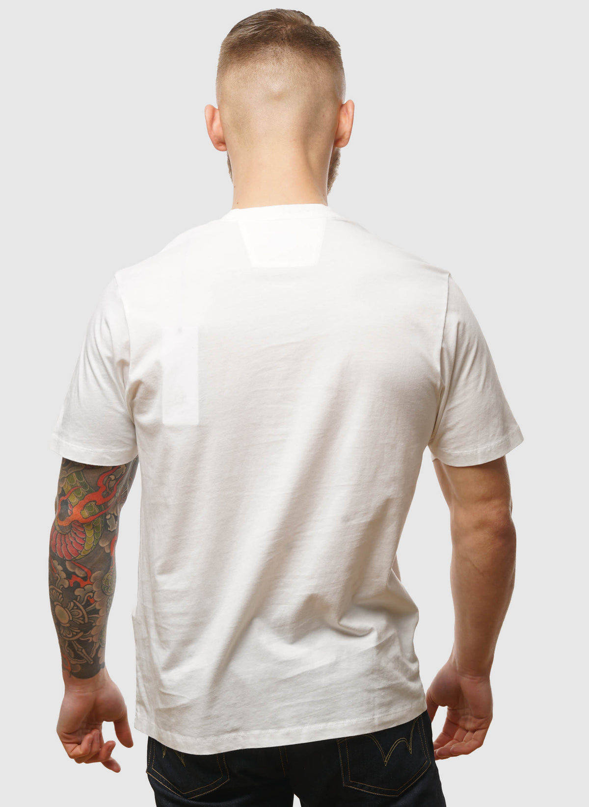 Vertical Logo Jersey T-Shirt - Gauze White