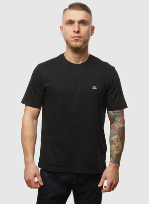 Logo Badge Jersey T-Shirt - Black