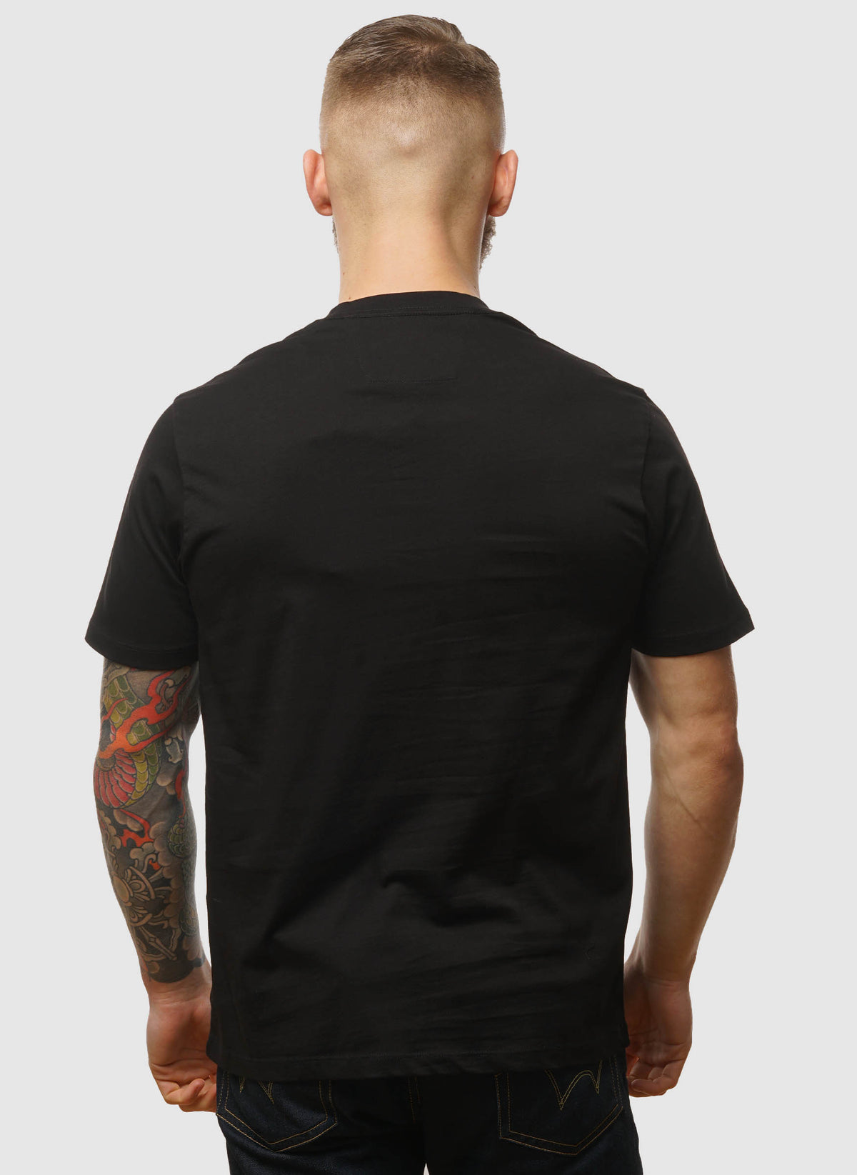 Vertical Logo Jersey T-Shirt - Black