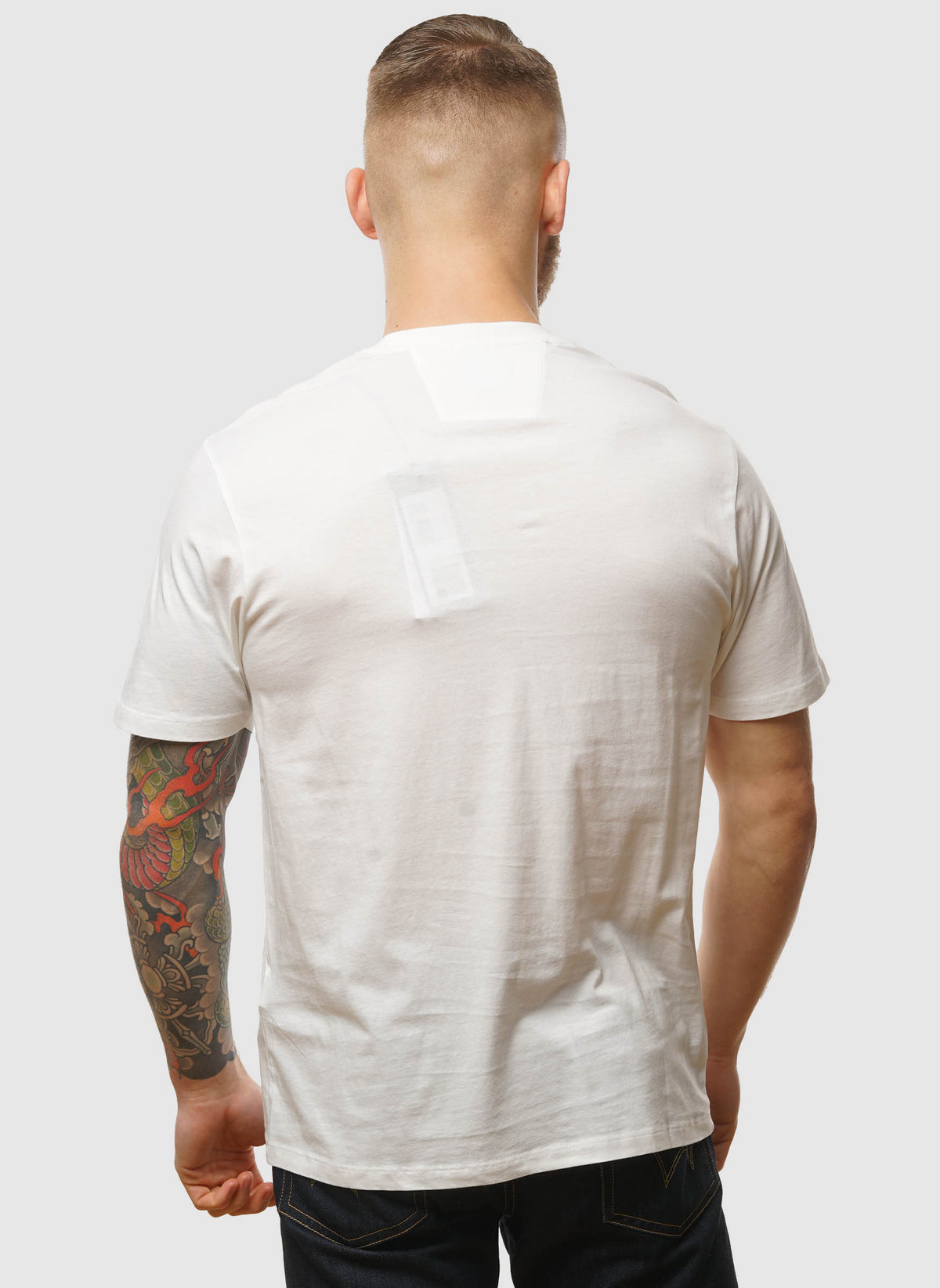 Logo Badge Jersey T-Shirt - Gauze White