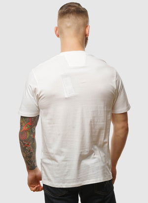 Logo Badge Jersey T-Shirt - Gauze White