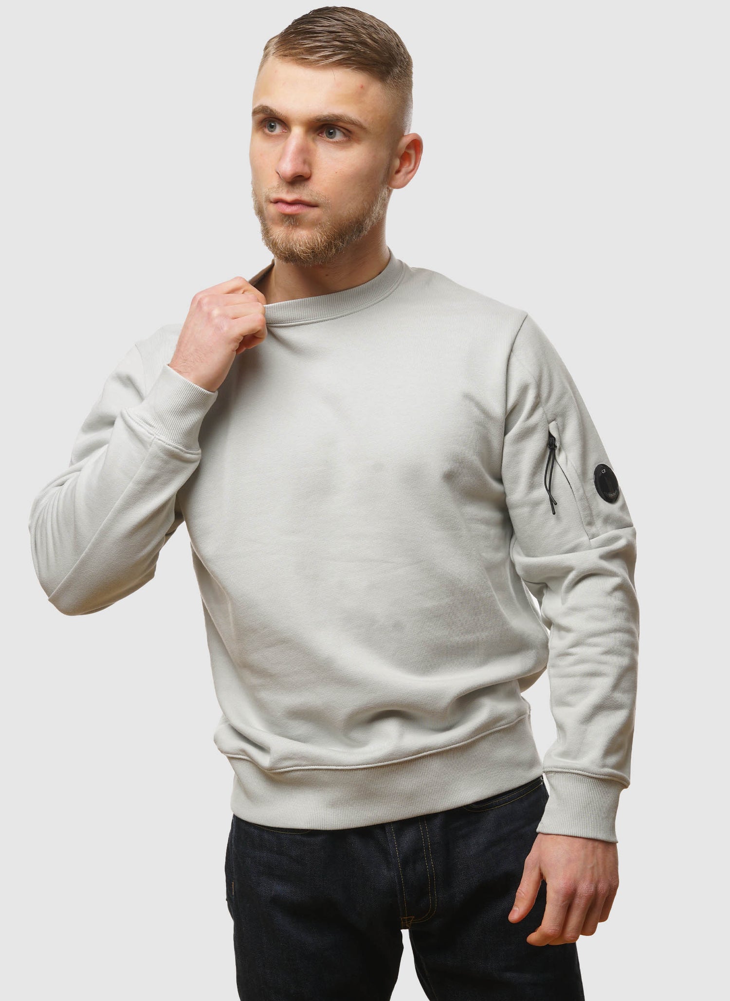 Lens Crew Neck Sweatshirt - Blue Fox