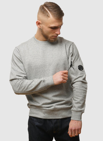 Lens Crew Neck Sweatshirt - Greystone Melange