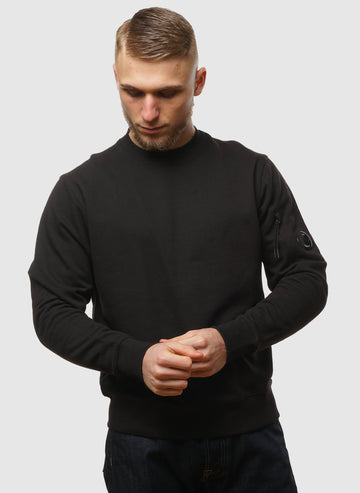 Lens Crew Neck Sweatshirt - Black