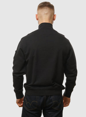 Cotton Fleece Lens Half-Zip - Black