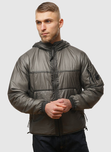 Nada Shell Primaloft® Hooded Lens Jacket - Smoked Pearl