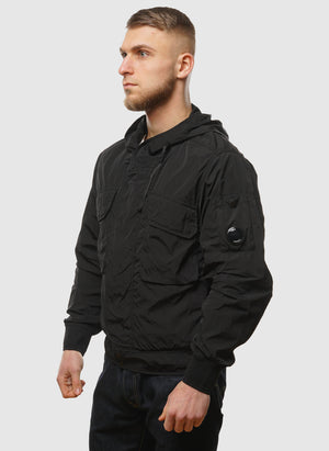 Chrome-R Lens Hooded Jacket - Black