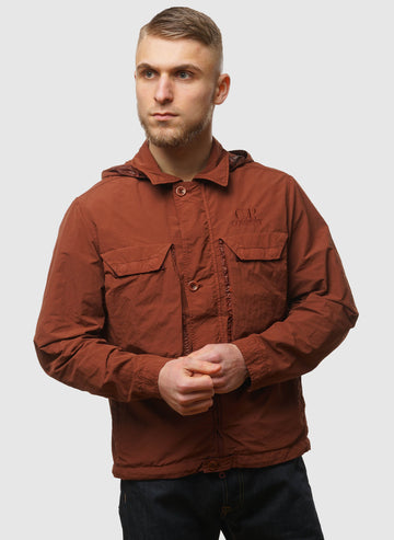 Flatt Nylon Goggle Overshirt - Sable