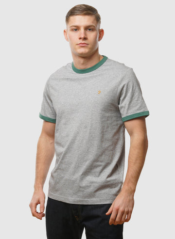 Groves Ringer T-Shirt - Grey Marl