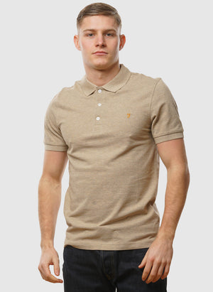 Blanes Poloshirt - Hazelnut Marl