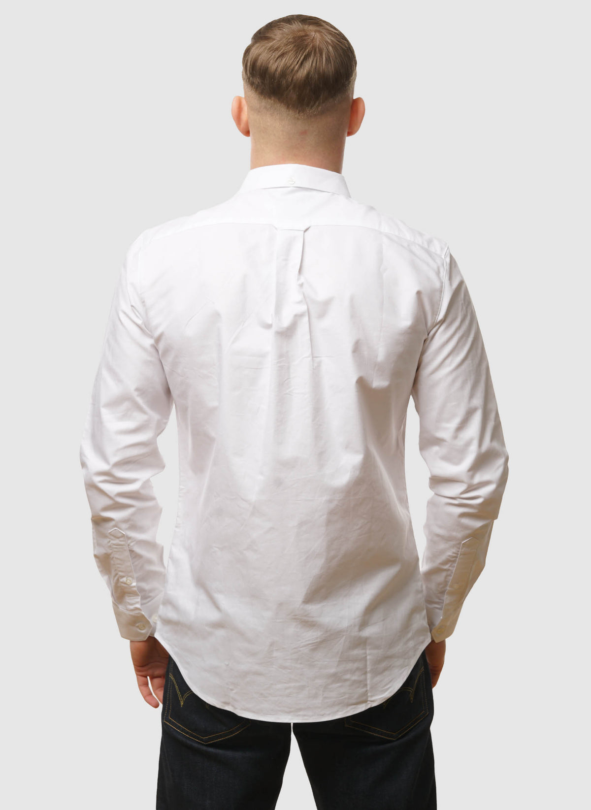 Brewer Slim Fit Hemd - White