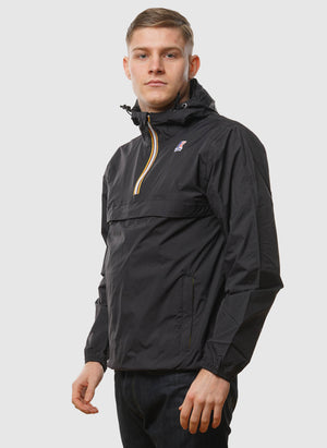 Le Vrai 4.0. Leon Halfzip Windbreaker - Black Pure