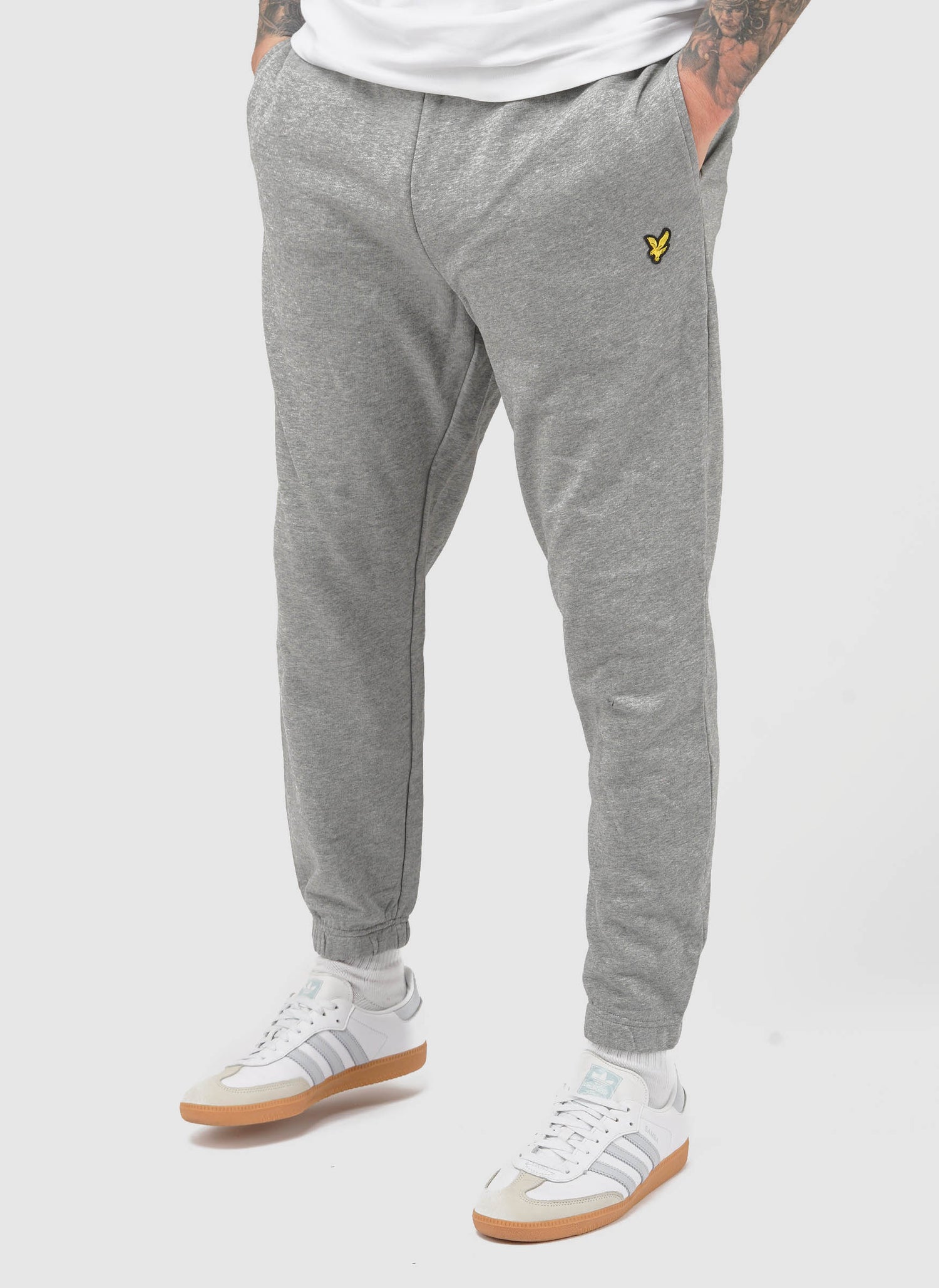 Slim Fit Sweat Pant - Mid Grey Marl