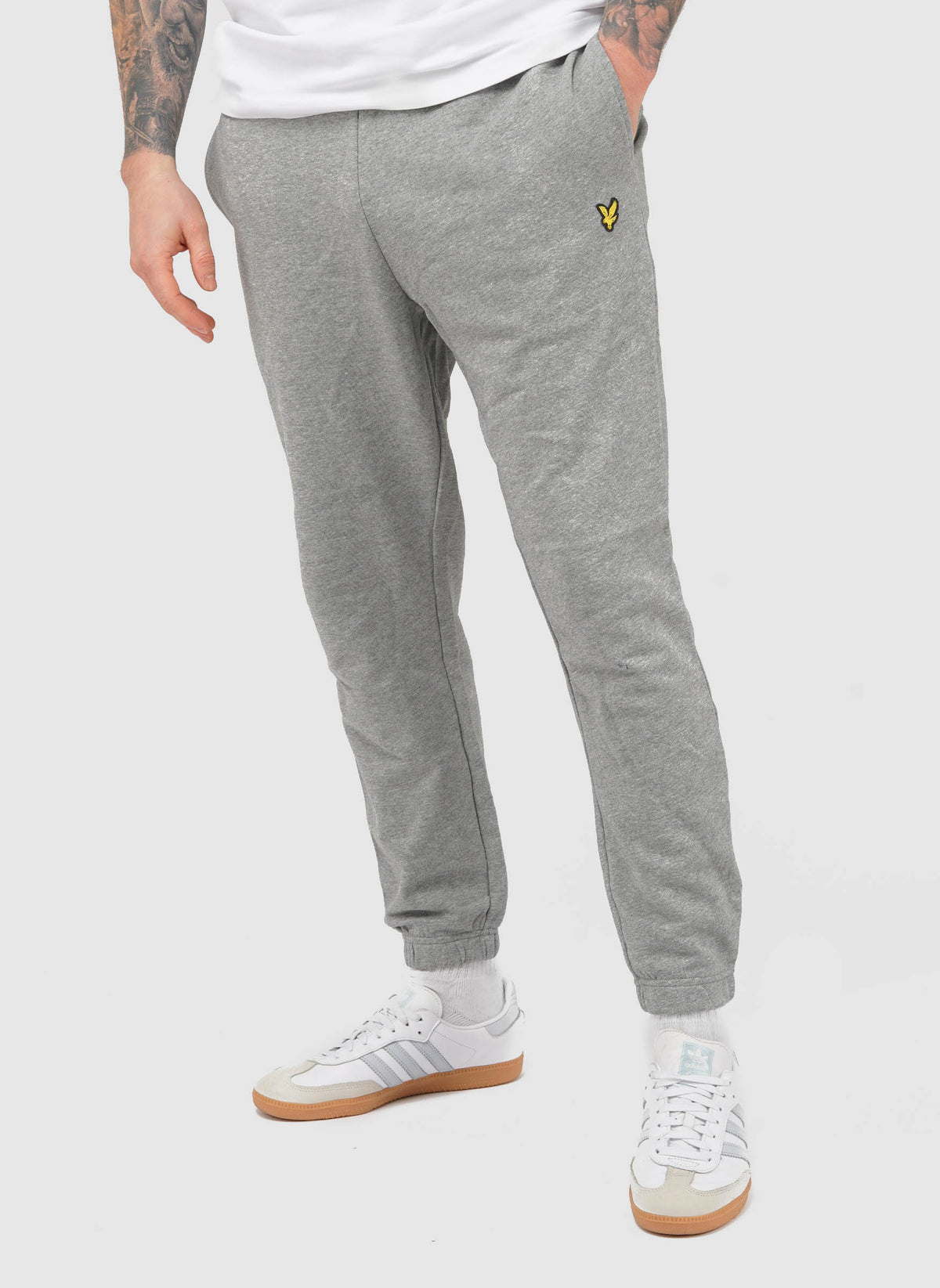 Slim Fit Sweat Pant - Mid Grey Marl