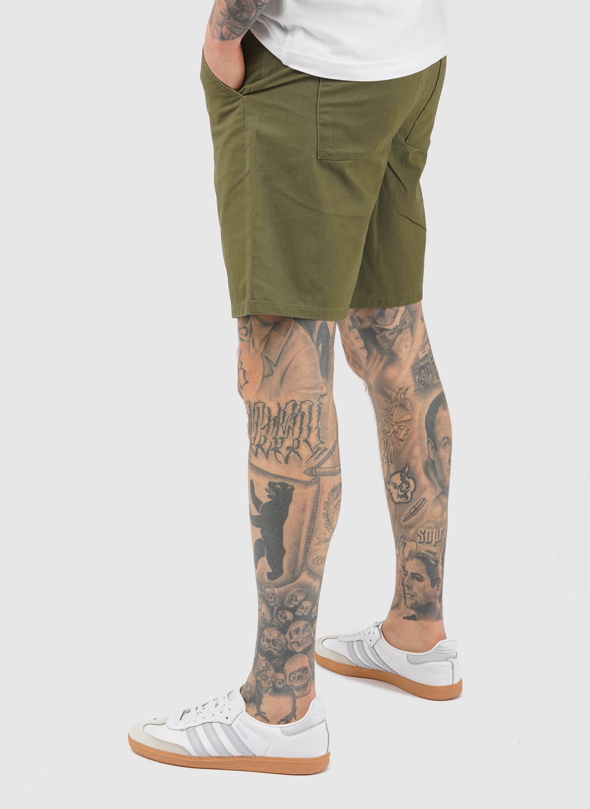 Sepel Twill Shorts - Vintage Green