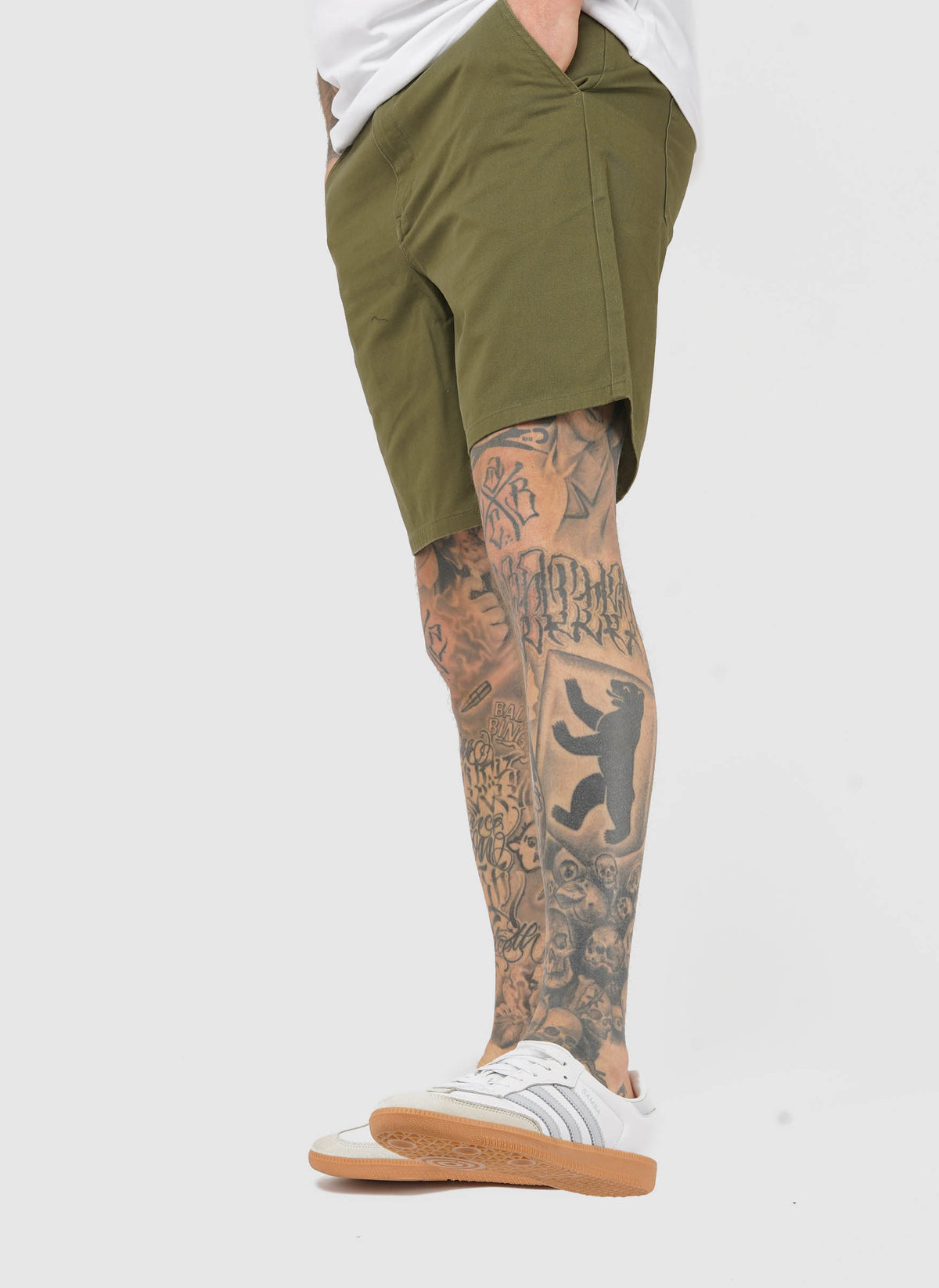 Sepel Twill Shorts - Vintage Green