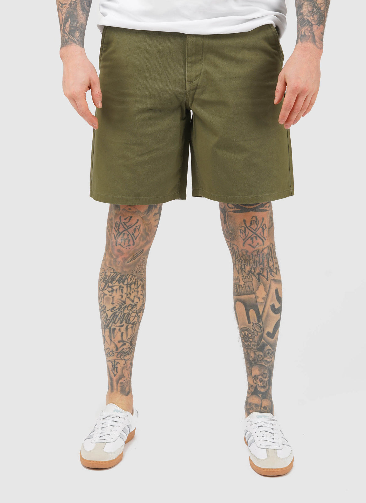 Sepel Twill Shorts - Vintage Green