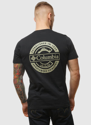 Rapid Ridge Back Graphic II T-Shirt - Black/Button Badge