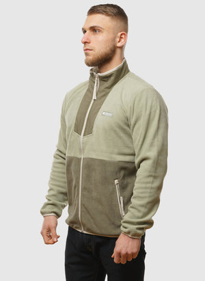 Sequoia Grove Full Zip Fleece - Safari/Stone Green