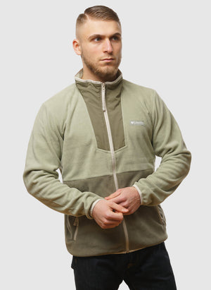 Sequoia Grove Full Zip Fleece - Safari/Stone Green