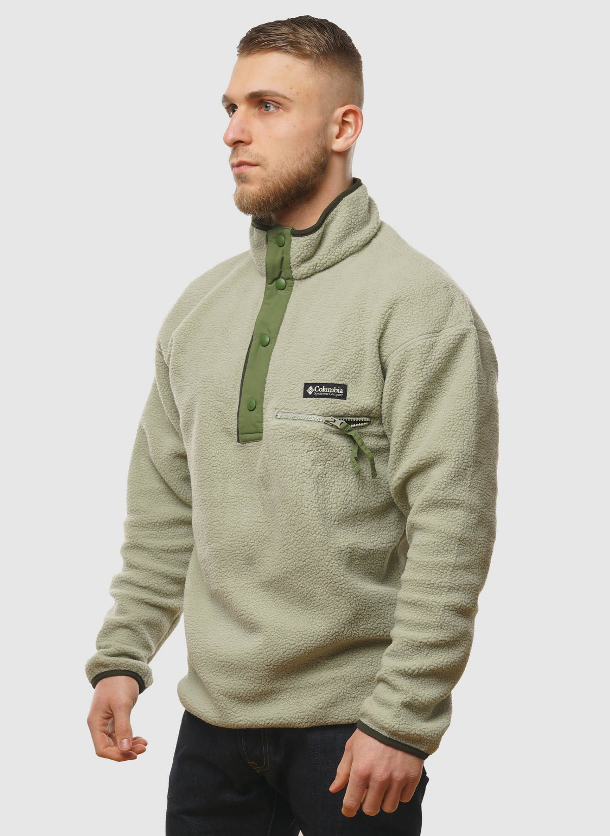 Helvetia II Half Snap Fleece - Safari