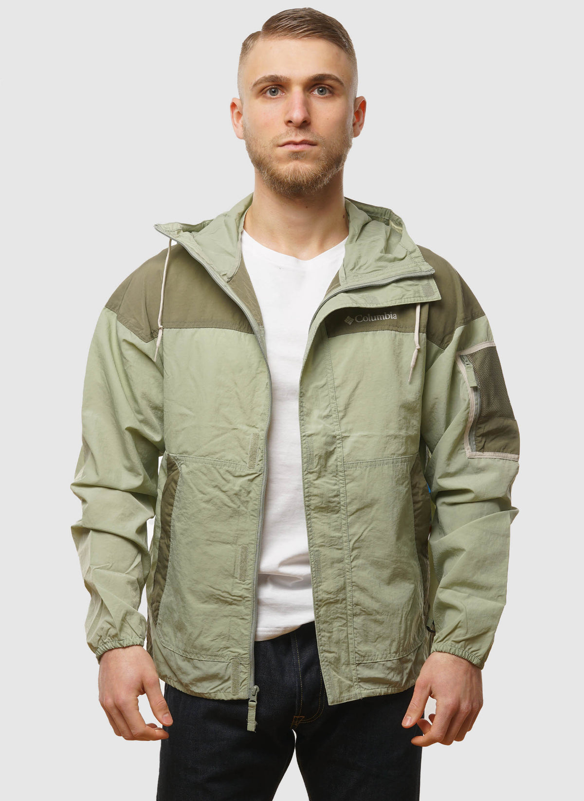 Challenger II Windbreaker - Safari/Stone Green