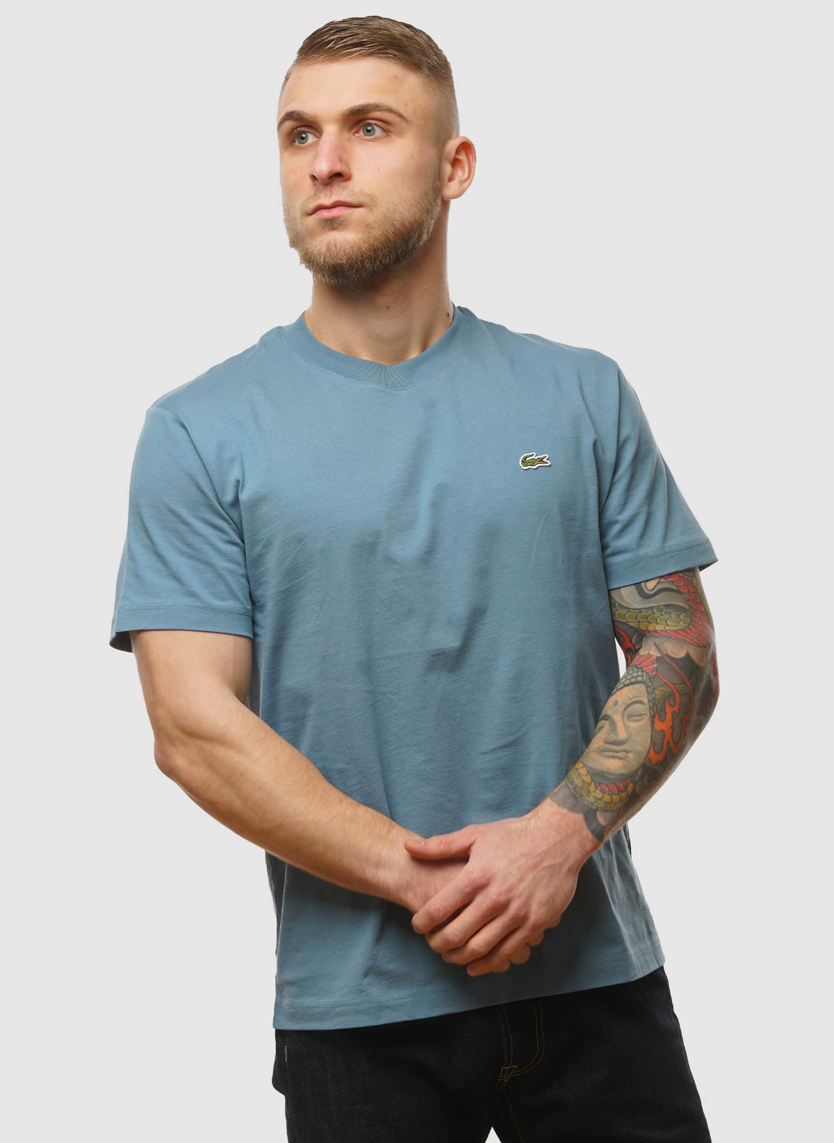 Rundhals T-Shirt - Limestone