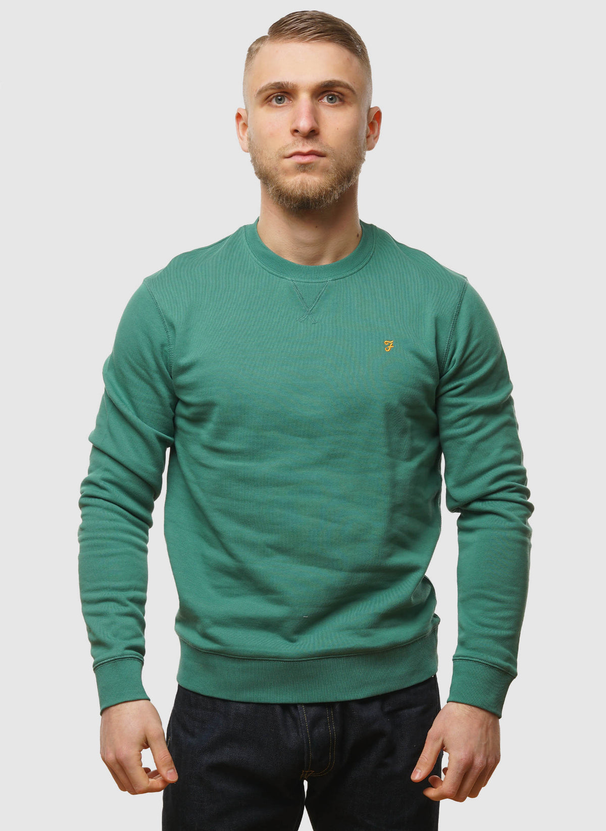 Tim Crew Neck Sweatshirt - Green Meadow