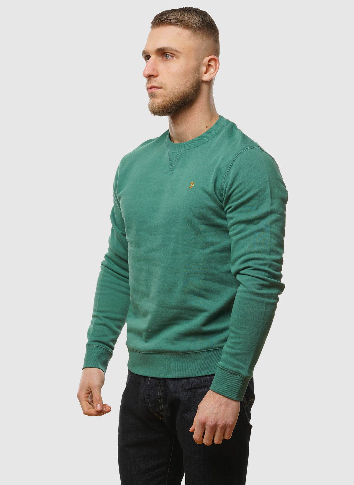 Tim Crew Neck Sweatshirt - Green Meadow