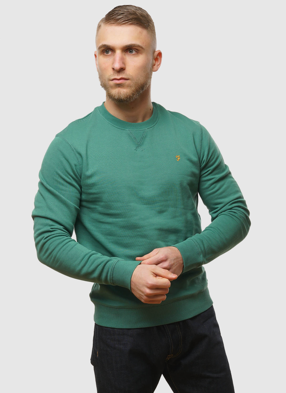 Tim Crew Neck Sweatshirt - Green Meadow