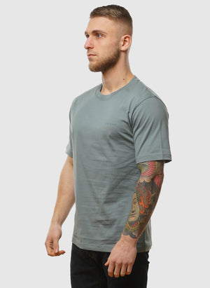 Johannes Logo T-Shirt - Greyish Blue