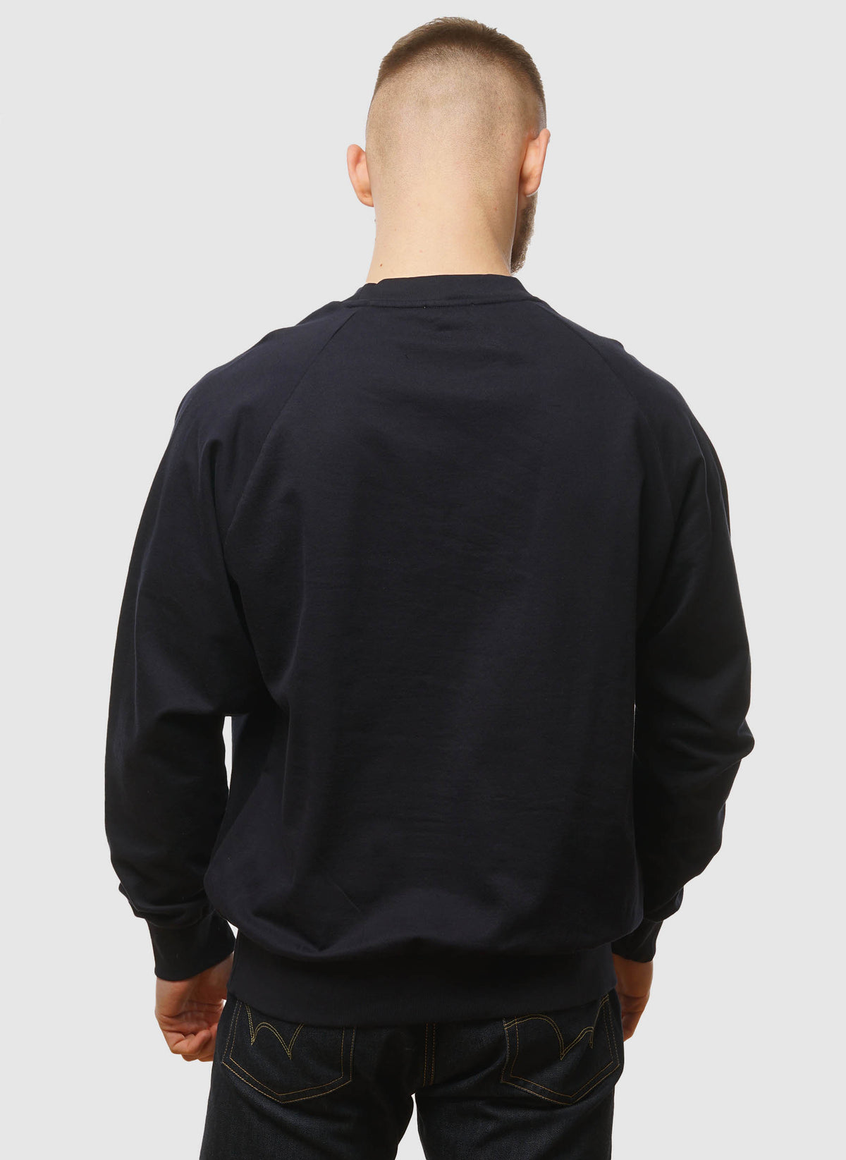 Marten Relaxed Raglan Sweatshirt - Dark Navy