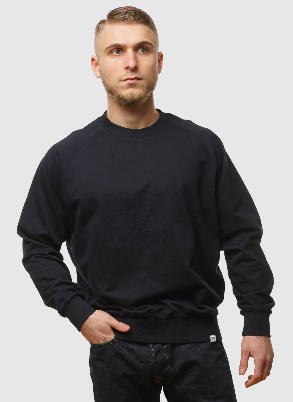 Marten Relaxed Raglan Sweatshirt - Dark Navy