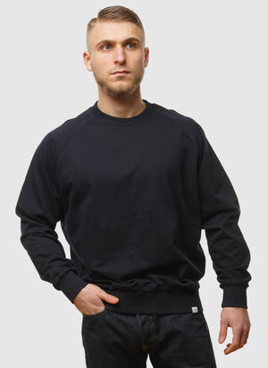 Marten Relaxed Raglan Sweatshirt - Dark Navy