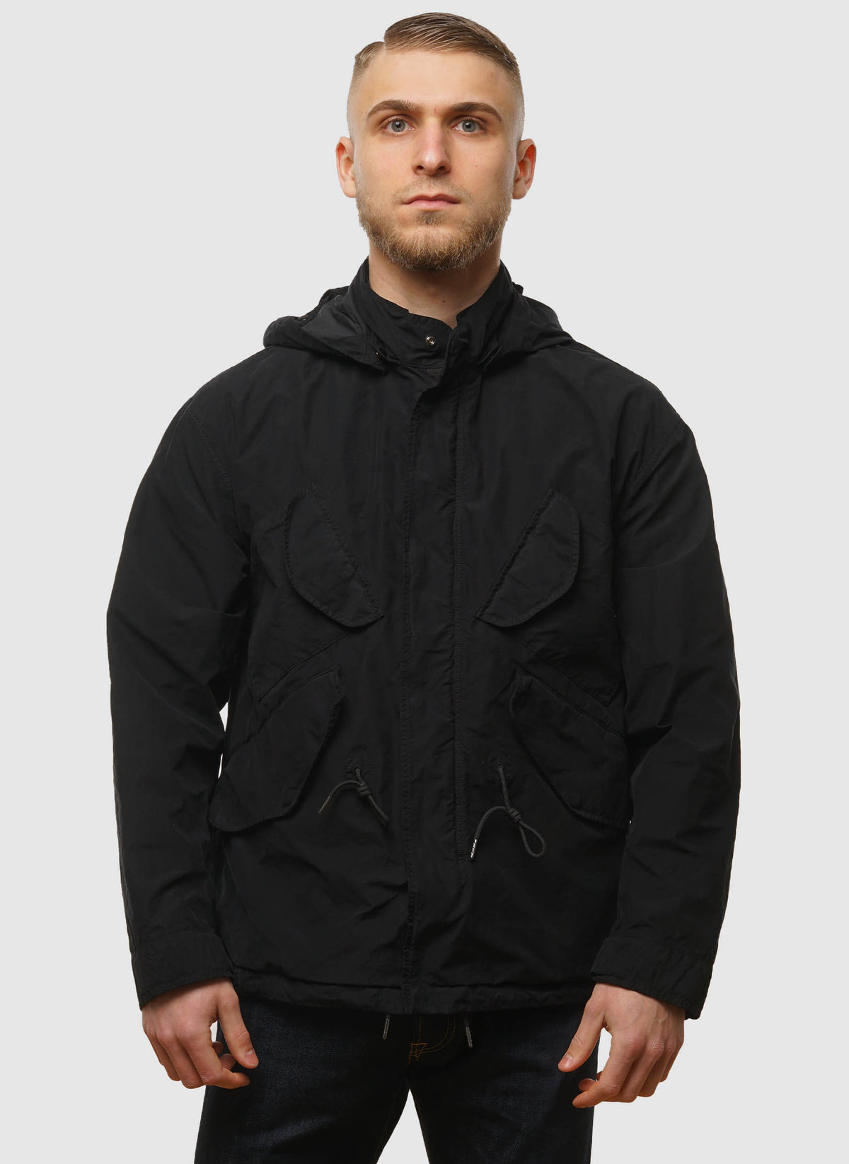 Twill 2/1 Microfibra Goggle Jacket - Black