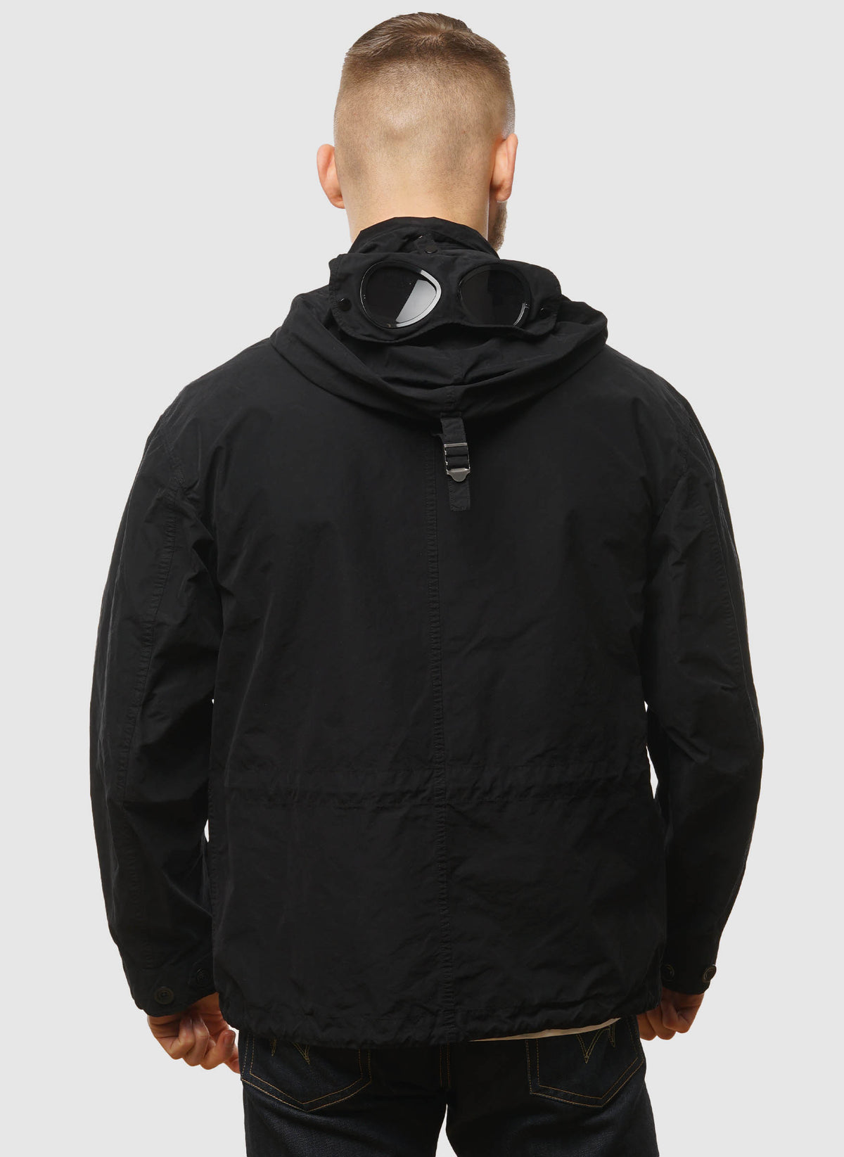 Twill 2/1 Microfibra Goggle Jacket - Black