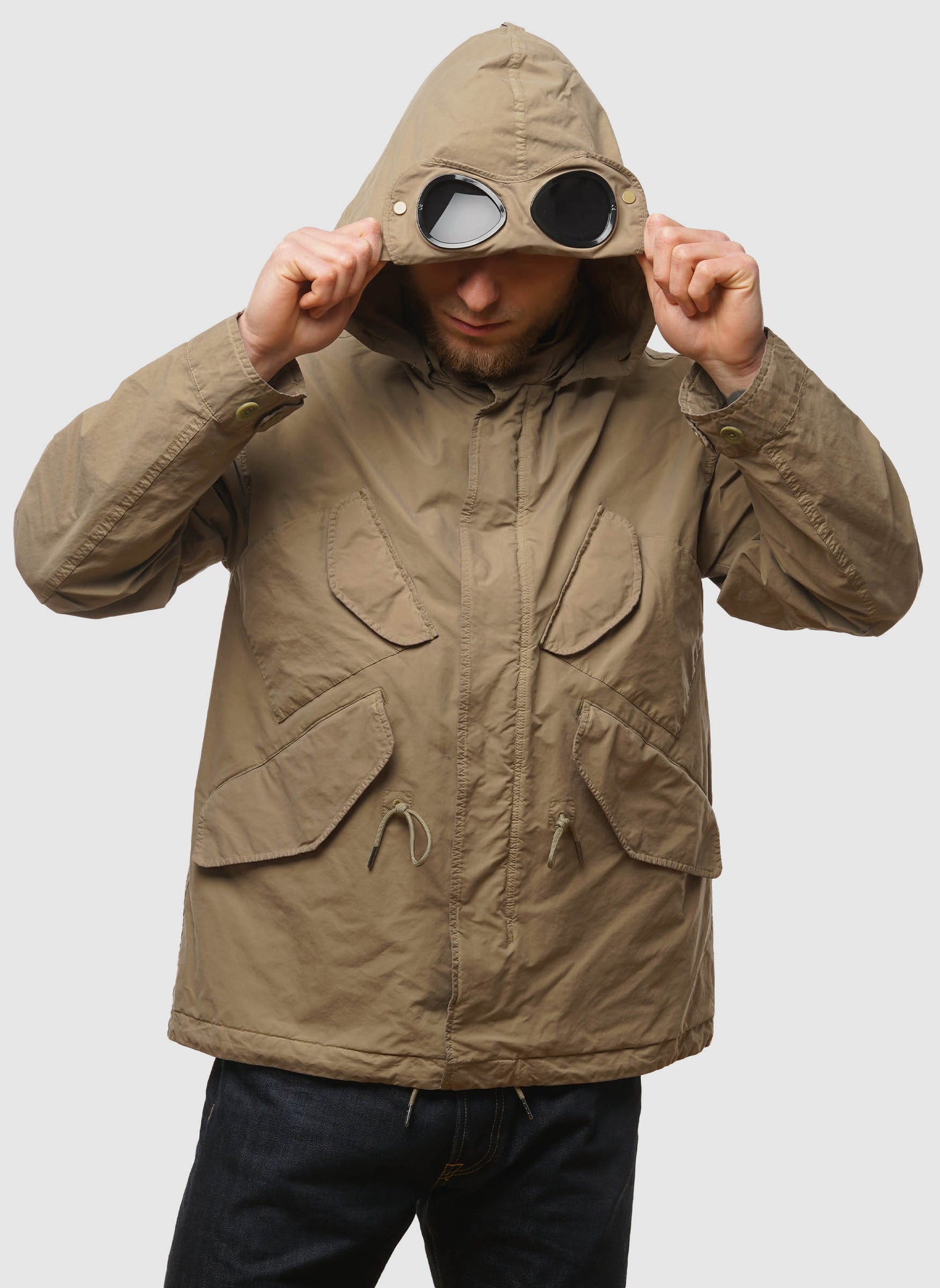 Twill 2/1 Microfibra Goggle Jacket- Tree House