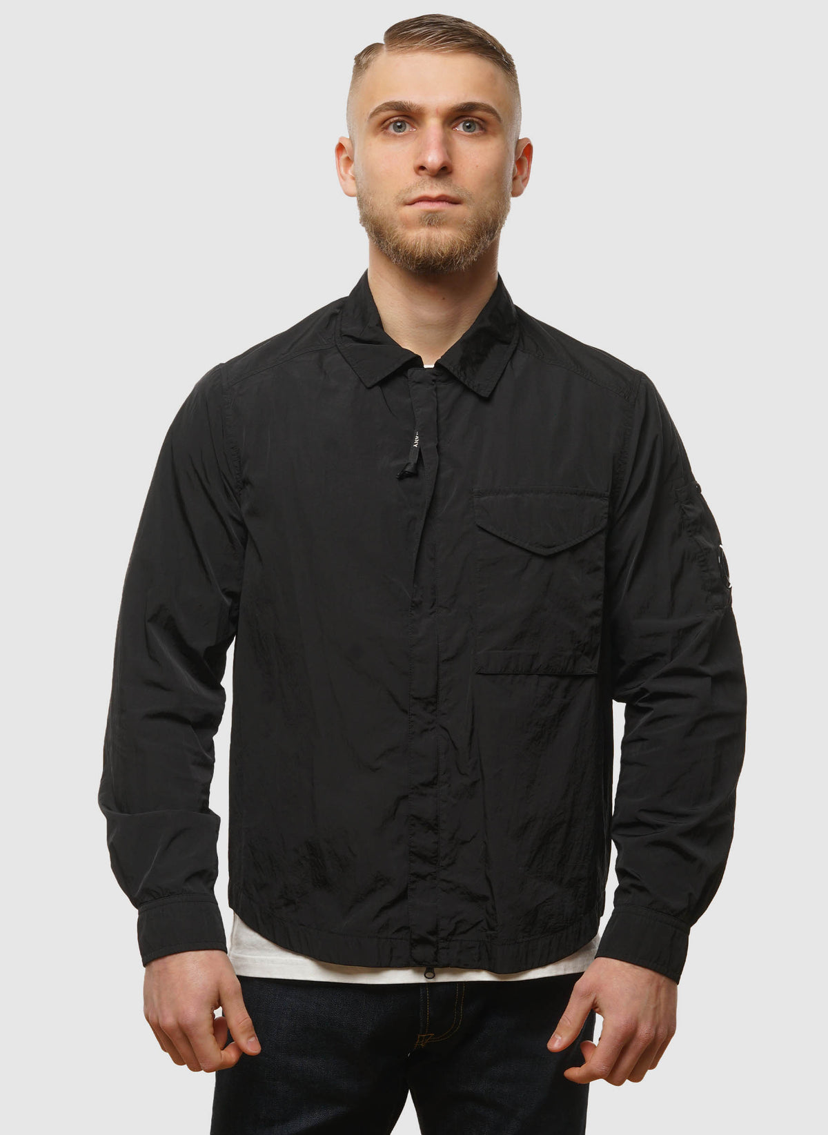 Chrome-R Full-Zip Overshirt - Black