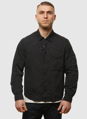 Chrome-R Full-Zip Overshirt - Black